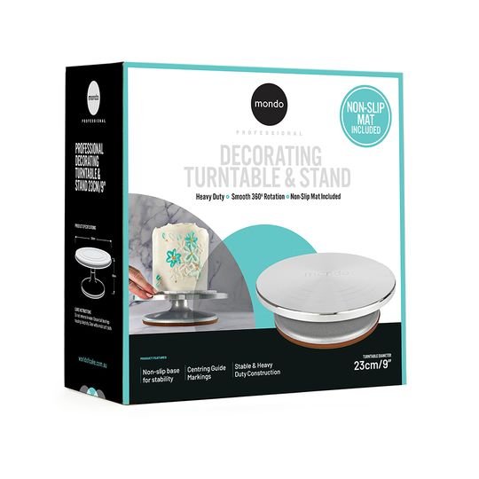 Mondo Professional Metal 23cm/9inch Cake Turntable