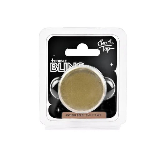Over the Top Edible Bling Amber Gold Lustre Dust 10ml