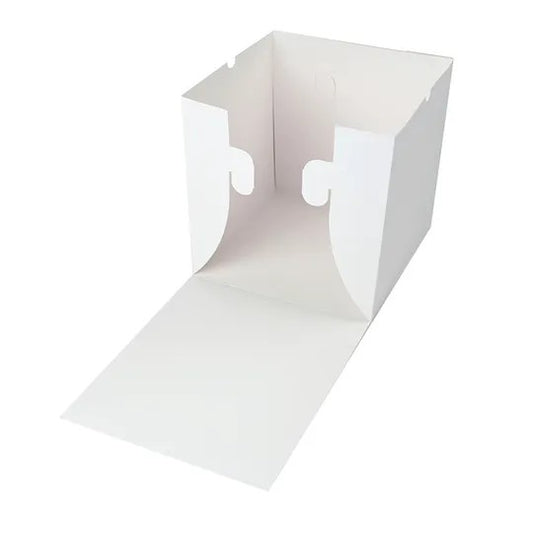 Mondo Cake Box White 12in Tall Square 10"x10"