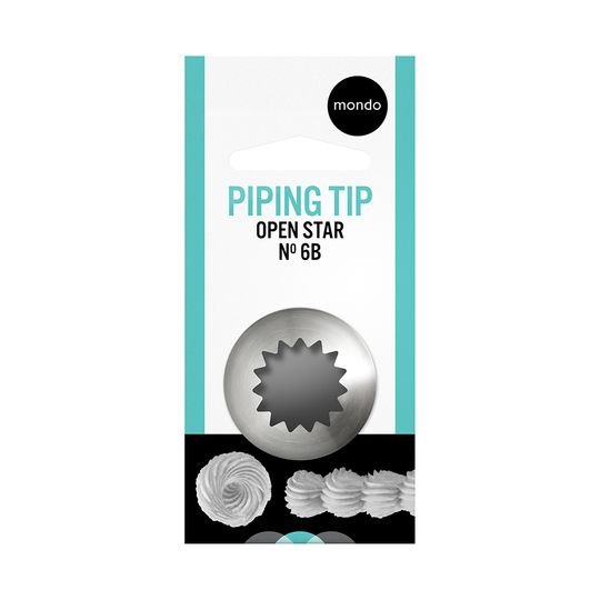Mondo #6b S/s Open Star Piping Tip