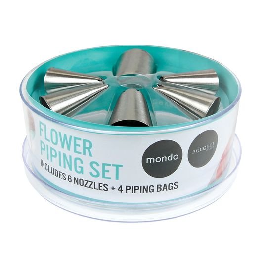 Mondo Flower Piping 10pce Set