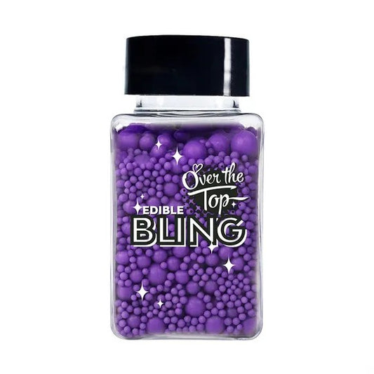 Over The Top Edible Bling Sprinkles Medleys Purple 65G