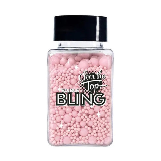 Over The Top Edible Bling Sprinkles Medleys Pastel Pink 65G