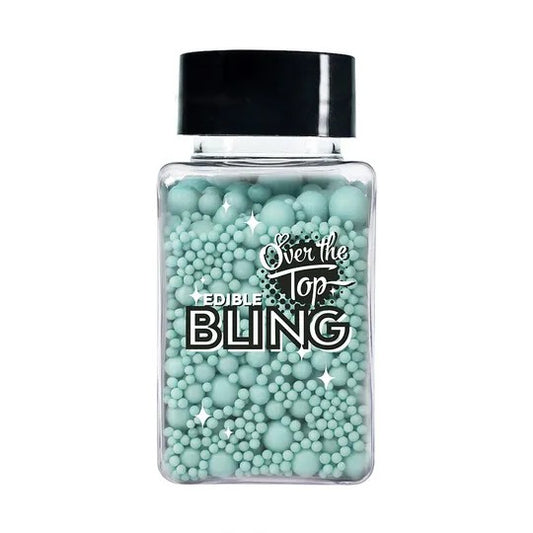 Over The Top Edible Bling Sprinkles Medleys Pastel Blue 65G
