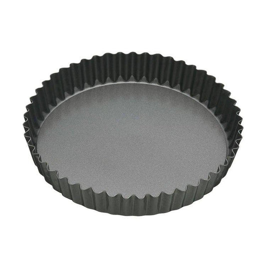 Masterpro Non-Stick Loose Base Round Flan/Quiche Tin Black - 30Cm