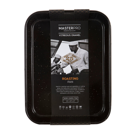 Master Pro Vitreous Enamel Roasting Pan 34X26Cm
