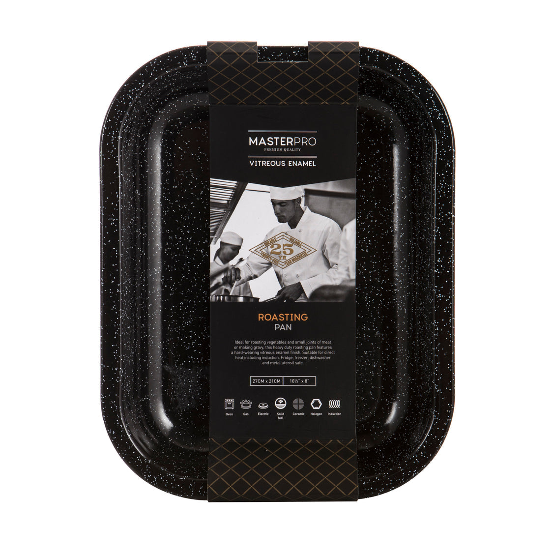 Masterpro Vitreous Enamel Baking Tray 27X21Cm