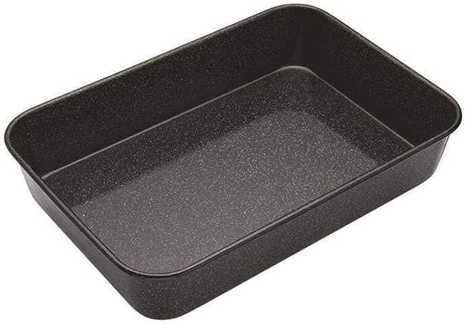 Masterpro 40x28x7.5cm Enamel Carbon Steel Roasting Pan Oven Induction Dishwasher