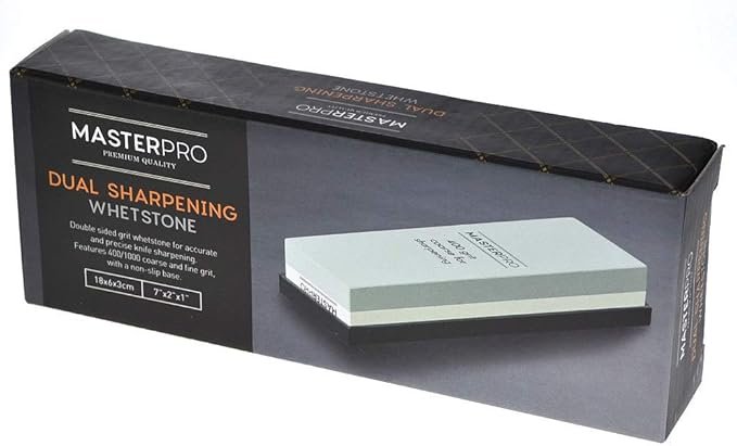 Masterpro 400 1000 Dual Grit Knife Sharpening Whetstone Sharpeners Water Stone