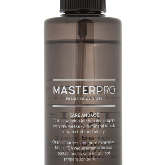 MasterPro 200ml Food Safe Mineral Oil Wood Wooden Timber Chopping Board Spray
