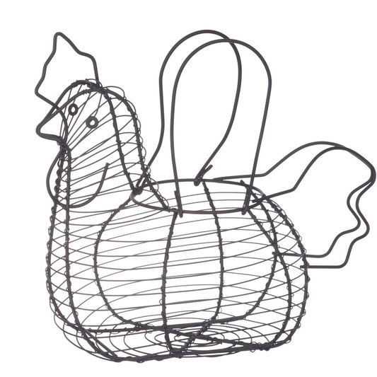 Chicken Egg Basket Black
