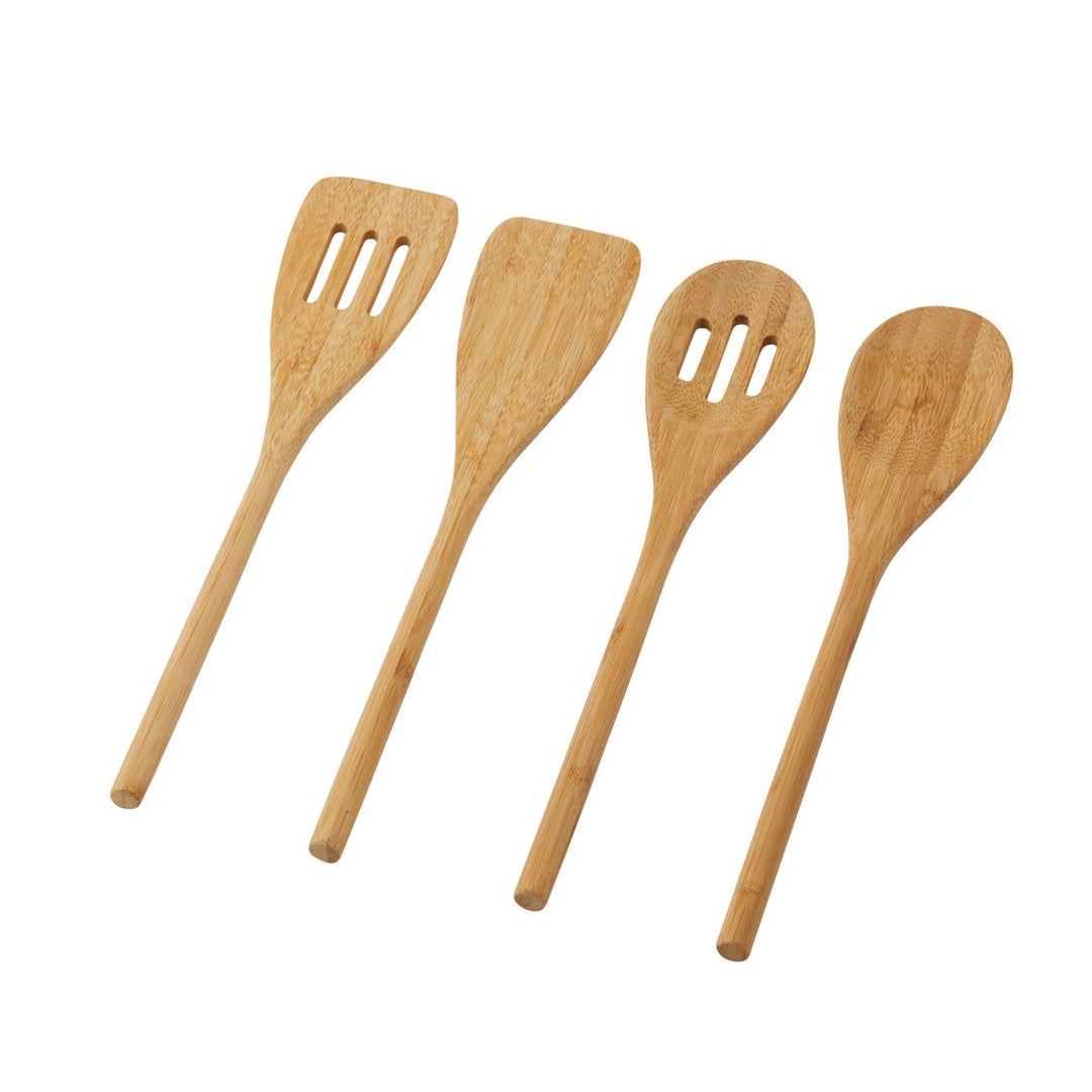 Davis & Waddell Essentials 4Pc Bamboo Wooden Cooking Utensils Set Of 4