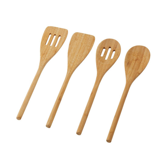 Davis & Waddell Essentials 4Pc Bamboo Wooden Cooking Utensils Set Of 4