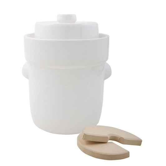 Davis & Waddell fermentation crock / Jar 5l white Ceramic