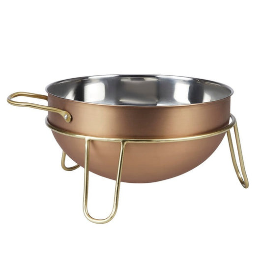 Ac Edwin Copper Mixing Bowl W/ Stand