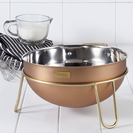 Ac Edwin Copper Mixing Bowl W/ Stand