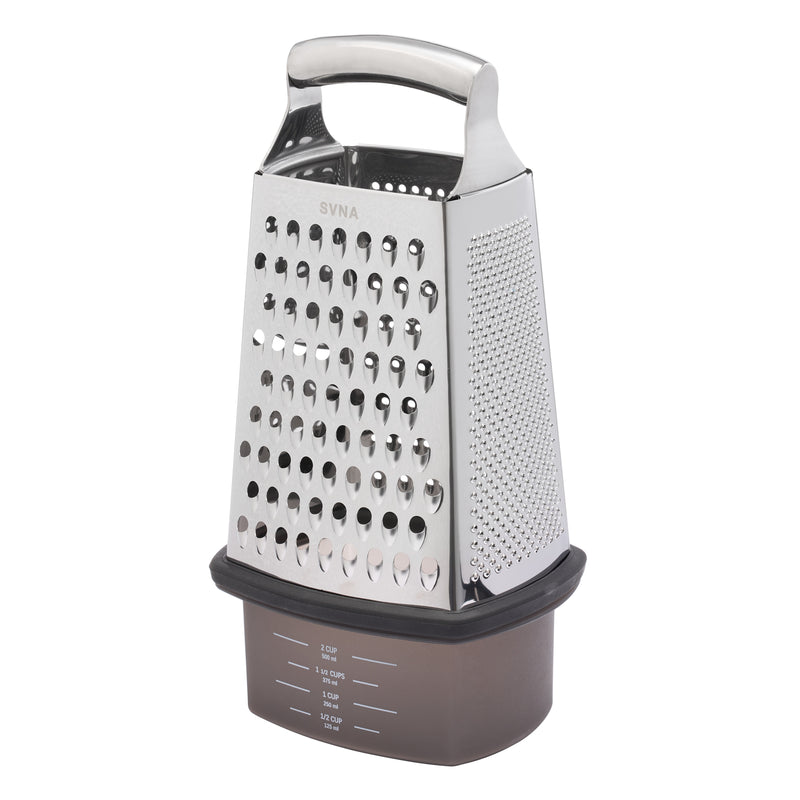 Svna Box Grater With Storage - Stainless Steel  26 X 16 X 13Cm