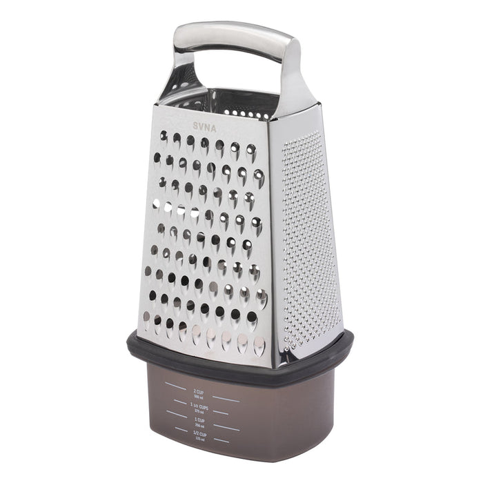 Svna Box Grater With Storage - Stainless Steel  26 X 16 X 13Cm