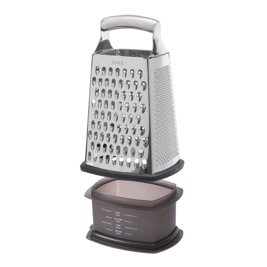 Svna Box Grater With Storage - Stainless Steel  26 X 16 X 13Cm