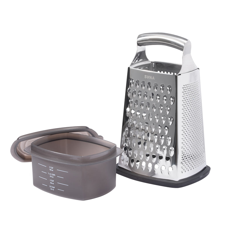 Svna Box Grater With Storage - Stainless Steel  26 X 16 X 13Cm
