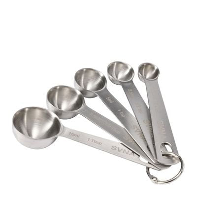 Svna Premium Stainless Steel Measuring Spoon Set 12.8X3.9X2.5Cm