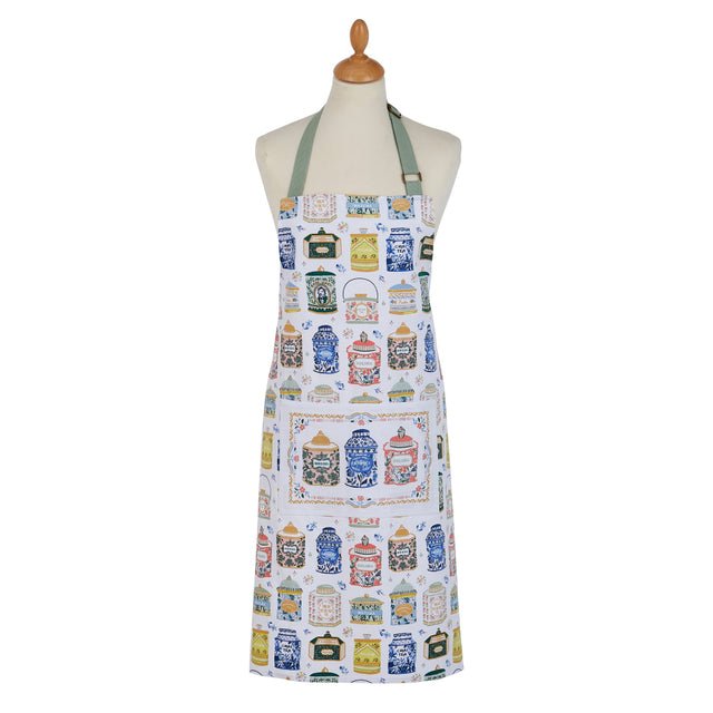 Ulster Weevers Tea Tins Cotton Apron 80X70Xcm