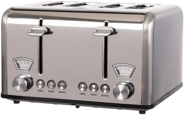 Dw Newbury Vintage 4 Slice Toaster 29.2X26.5X18Cm S/S