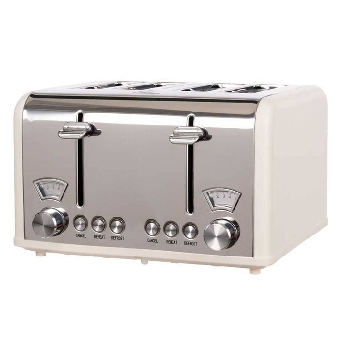 Dw Newbury Vintage 4 Slice Toaster 29.2X26.5X18Cm Cream