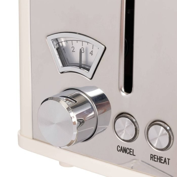 Dw Newbury Vintage 4 Slice Toaster 29.2X26.5X18Cm Cream
