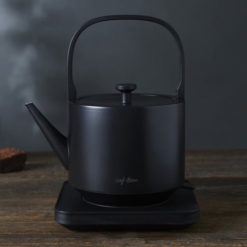 Leaf & Bean Hygge Stainless Steel Electric Kettle 600Ml Black 20.5X16.3X24.8Cm