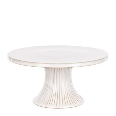 Davis & Waddell Premium Maisie Porcelain Cake Stand 25.5X25.5X12.6Cm White