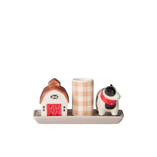 Dw Homestead Salt And Pepper Shaker W Toothpick Holder