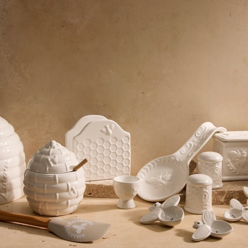 Dw Wildflower & Hive Spoon Rest - White