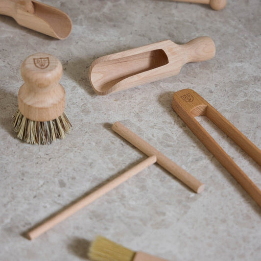 Dw Heritage Beechwood Vegetable Brush - Natural