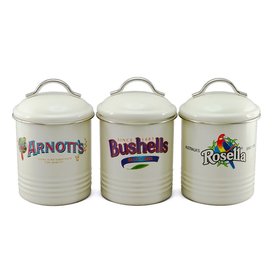 3 Piece Canister Set Arnotts Bushells