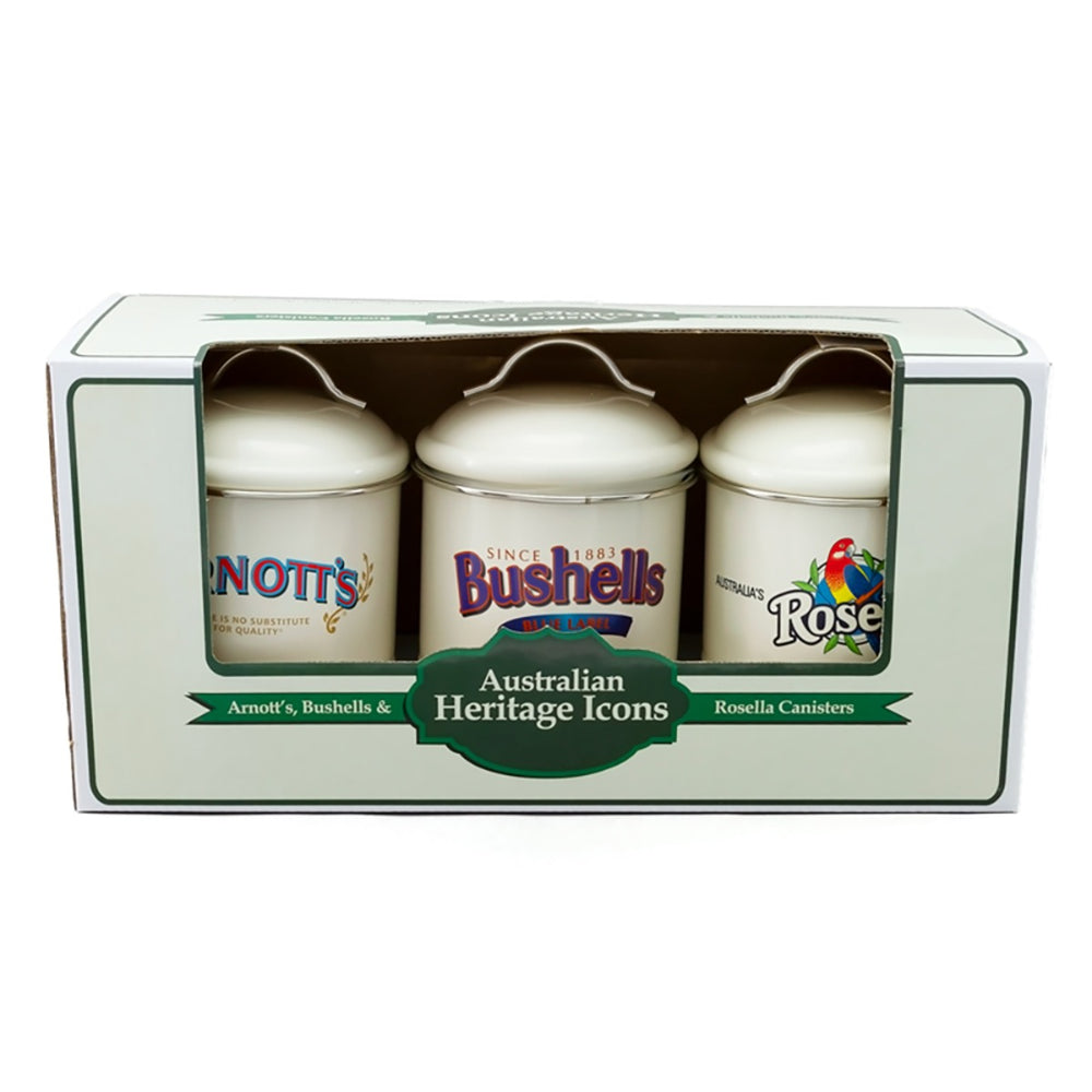 3 Piece Canister Set Arnotts Bushells