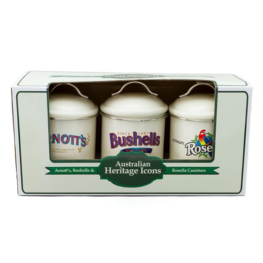 3 Piece Canister Set Arnotts Bushells