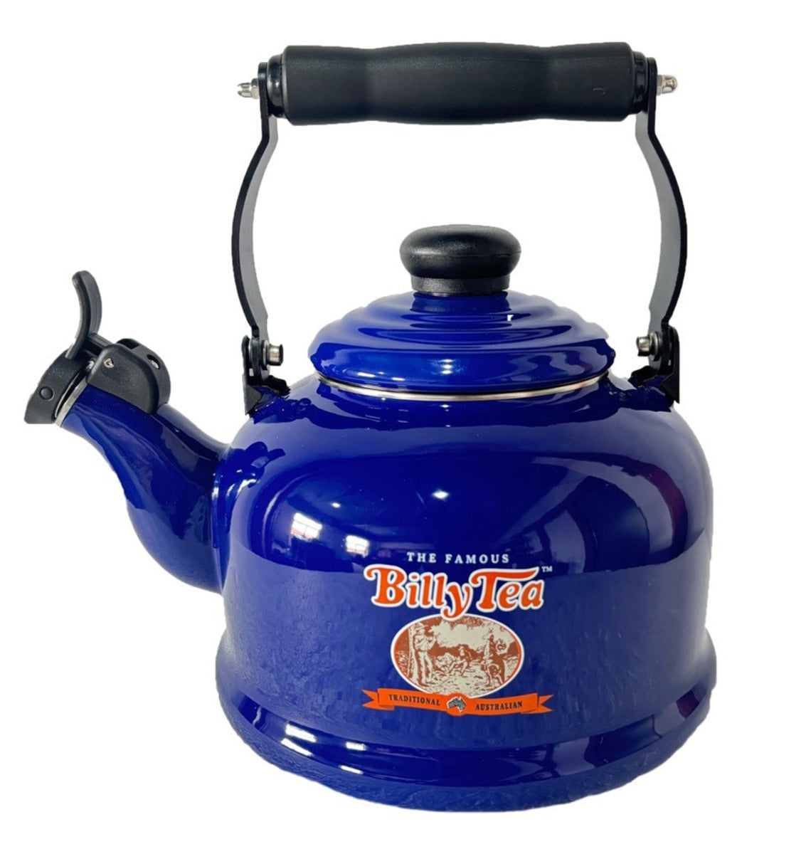 Billy Enamel Whistling Kettle 2.1L - Blue