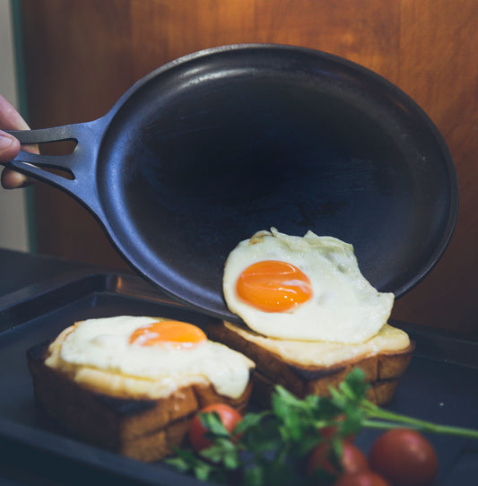 Aus-Ion Quenched 24Cm Seasoned Iron CrêPe/Griddle Pan