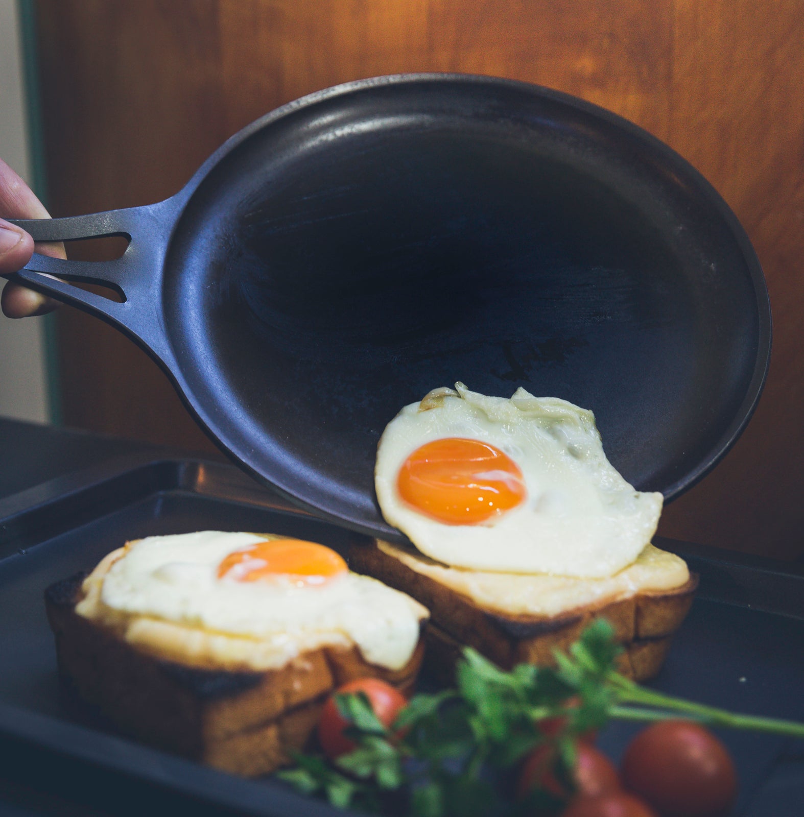 AUS-ION QUENCHED 24cm Seasoned Iron Crêpe/Griddle Pan