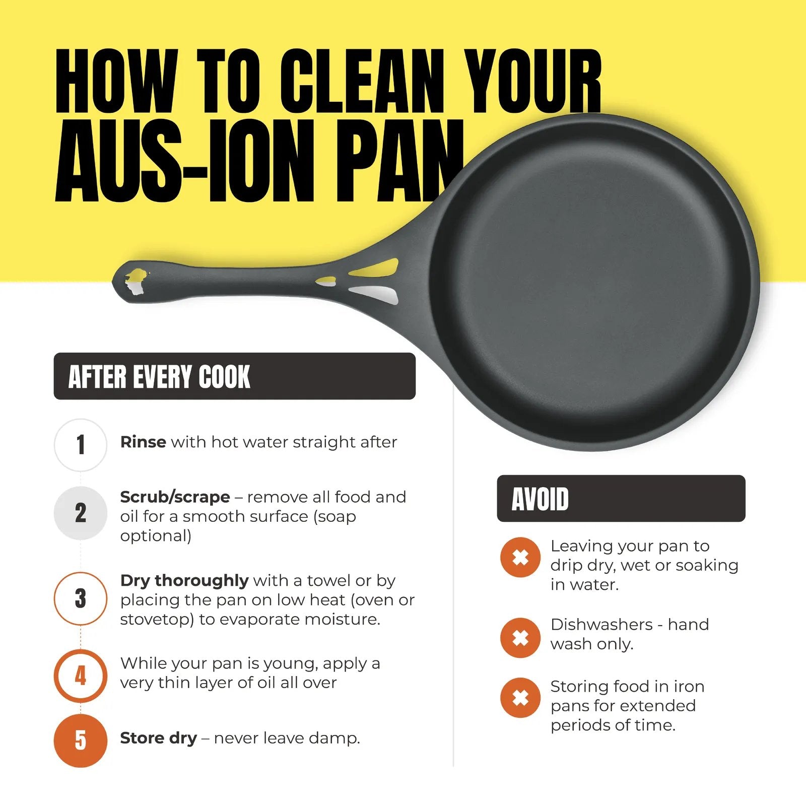 Aus-Ion Quenched ™ 31Cm Iron Xhd Skillet Frypan