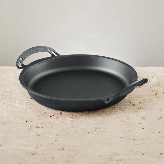 Aus-ion Quenched ™ 30cm Dual Handle Bigga Skillet Iron