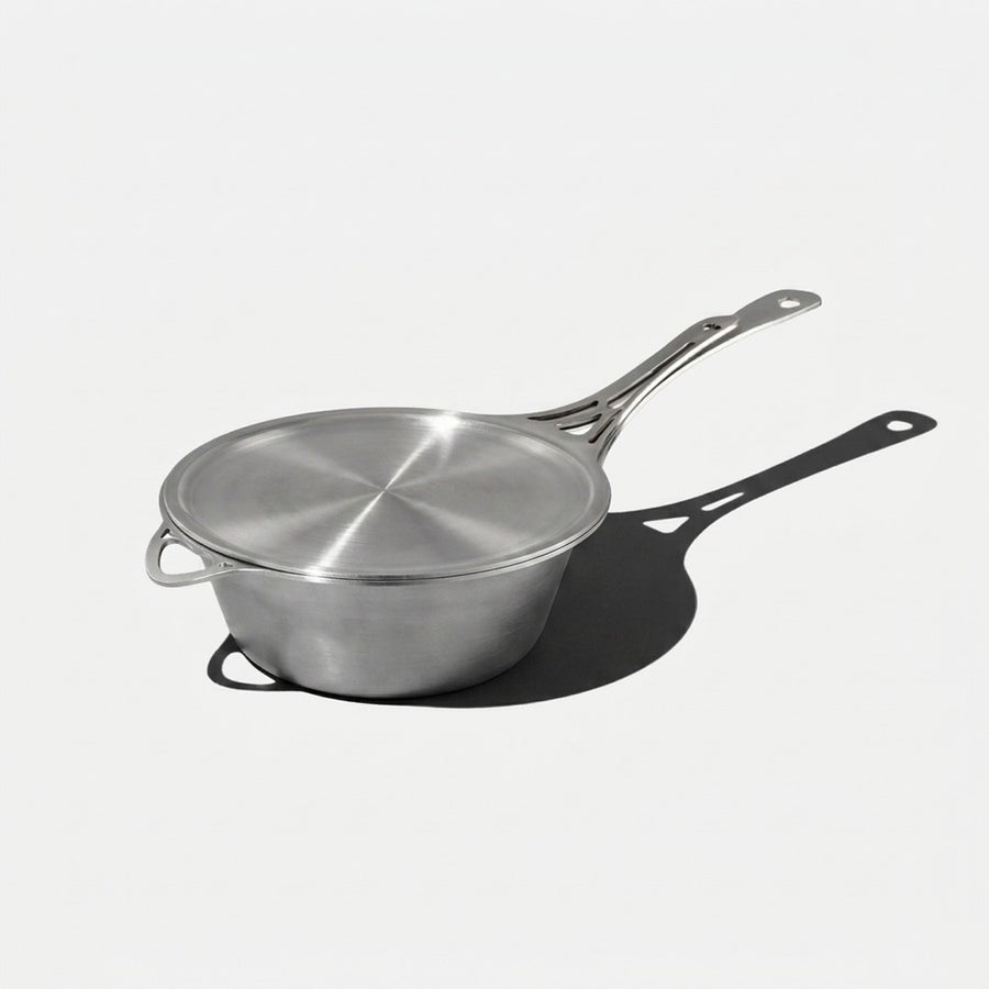 Solidteknics Noni Satin Set 2.5L Saucepan Plus 23Cm Skillet Lid - Stainless Steel