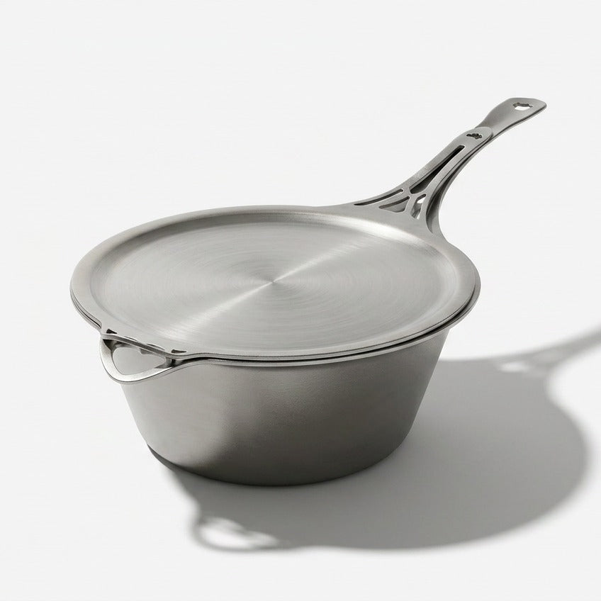 Solidteknics Noni Satin Set 4.5L Saucepan Plus 27Cm Skillet Lid Set