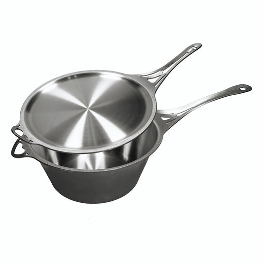 Solidteknics Noni Satin Set 4.5L Saucepan Plus 27Cm Skillet Lid Set