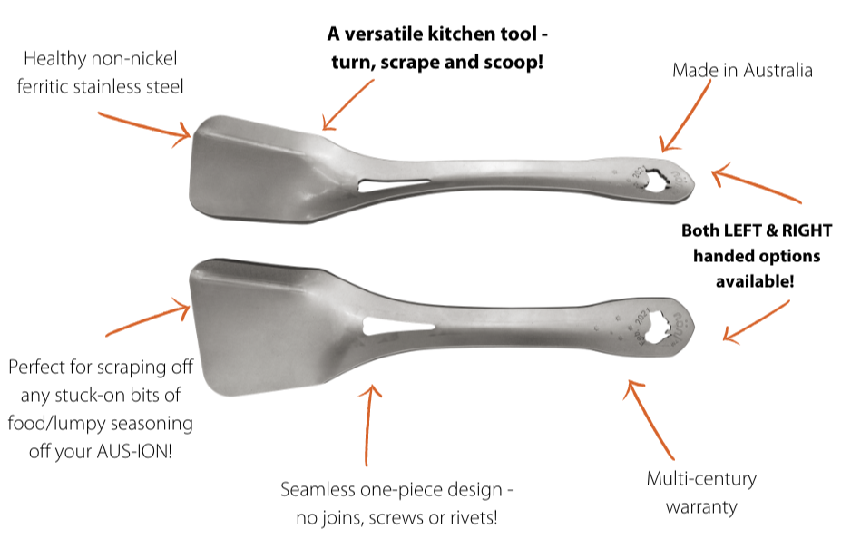 Left-handed Tss – Turnenscrapenscoop™ Ferritic Stainless Steel